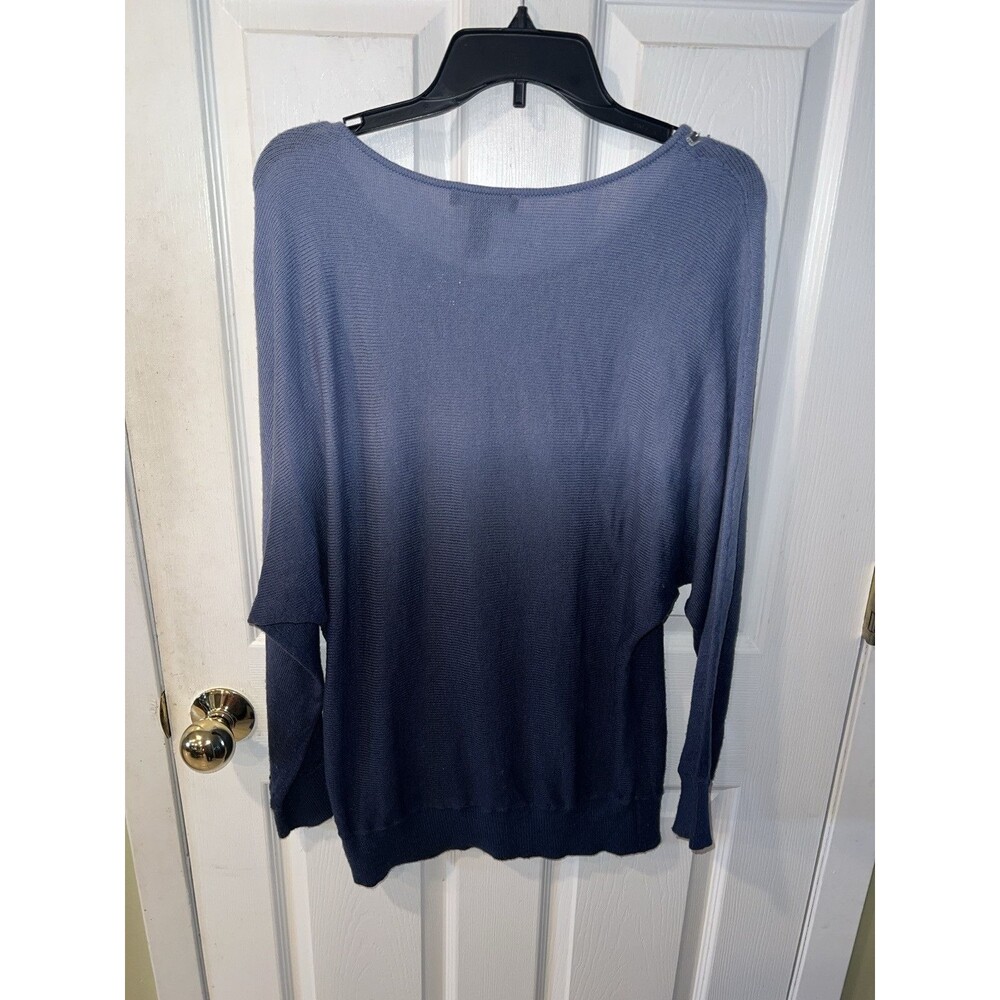 INC Intl Concepts Sweater Womens XL Angora Ombre Jeweled Neck Dolman Sleeve - Picture 6 of 7